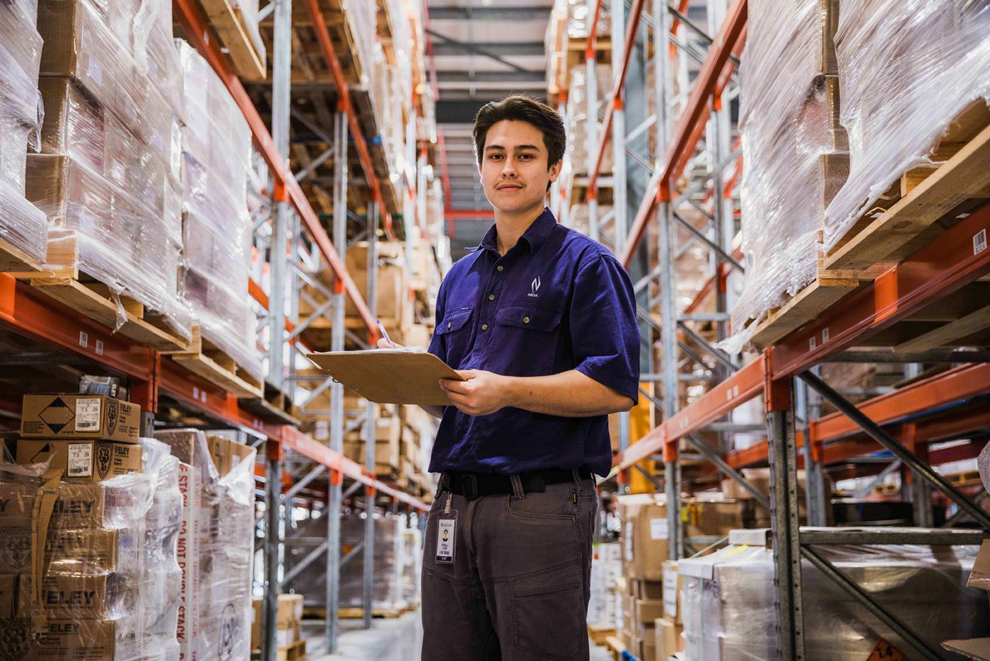 NIOA warehouse employee